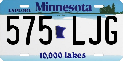 MN license plate 575LJG