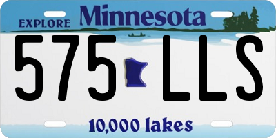 MN license plate 575LLS