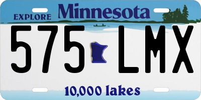 MN license plate 575LMX
