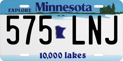 MN license plate 575LNJ