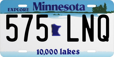 MN license plate 575LNQ