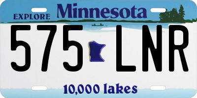 MN license plate 575LNR