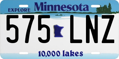MN license plate 575LNZ