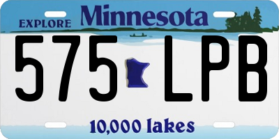 MN license plate 575LPB