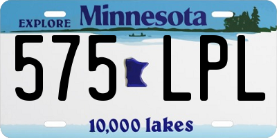 MN license plate 575LPL