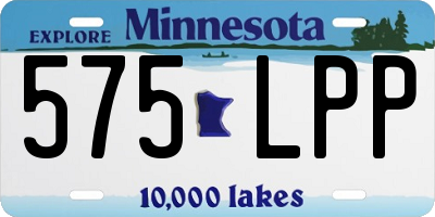 MN license plate 575LPP