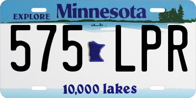 MN license plate 575LPR