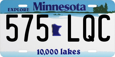 MN license plate 575LQC
