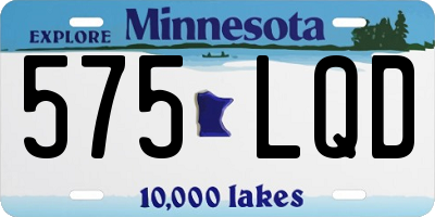 MN license plate 575LQD