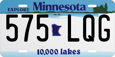 MN license plate 575LQG