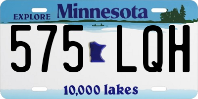MN license plate 575LQH