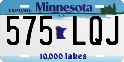MN license plate 575LQJ