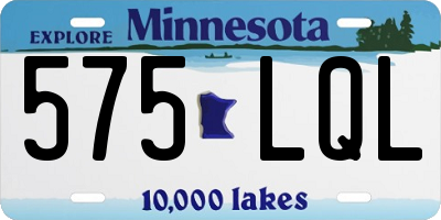 MN license plate 575LQL