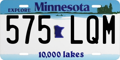 MN license plate 575LQM