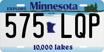MN license plate 575LQP
