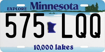 MN license plate 575LQQ