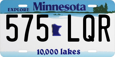 MN license plate 575LQR