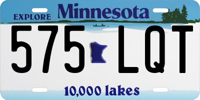 MN license plate 575LQT