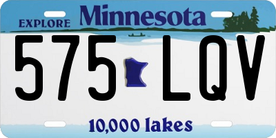 MN license plate 575LQV