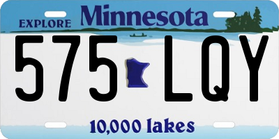 MN license plate 575LQY