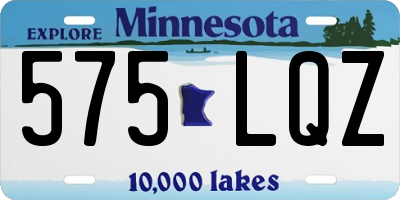 MN license plate 575LQZ