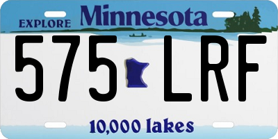 MN license plate 575LRF