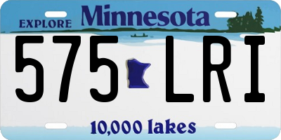 MN license plate 575LRI