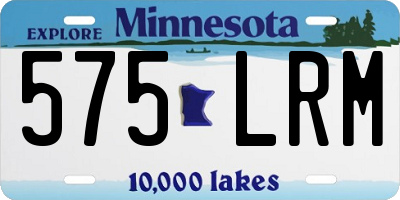 MN license plate 575LRM