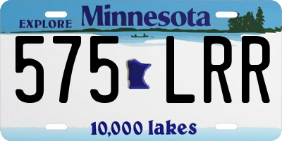 MN license plate 575LRR