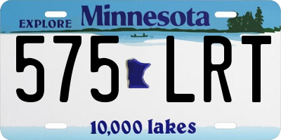 MN license plate 575LRT