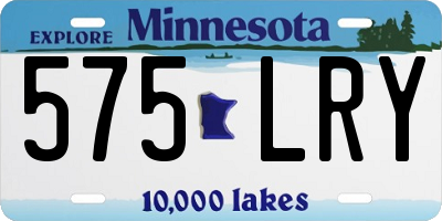 MN license plate 575LRY