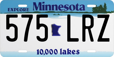 MN license plate 575LRZ