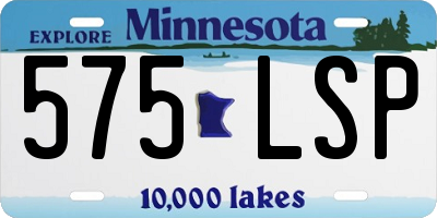 MN license plate 575LSP