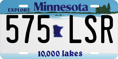MN license plate 575LSR