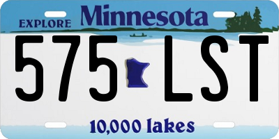 MN license plate 575LST