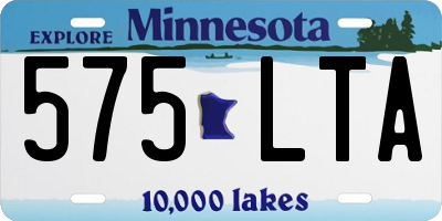 MN license plate 575LTA
