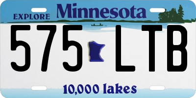MN license plate 575LTB
