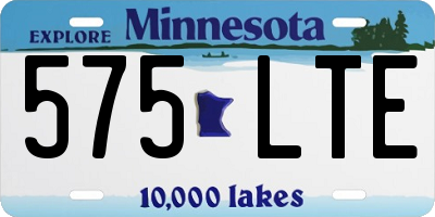 MN license plate 575LTE