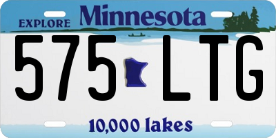 MN license plate 575LTG