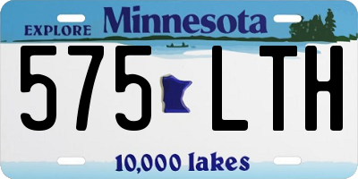 MN license plate 575LTH