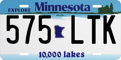 MN license plate 575LTK