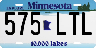 MN license plate 575LTL