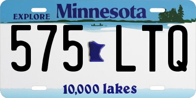 MN license plate 575LTQ