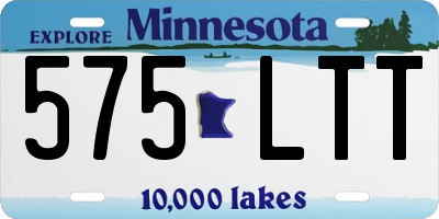 MN license plate 575LTT