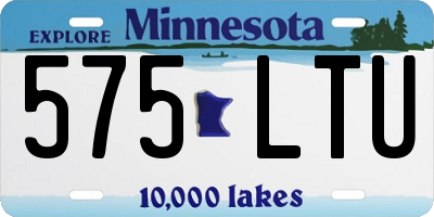 MN license plate 575LTU