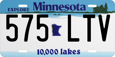 MN license plate 575LTV