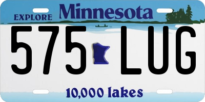 MN license plate 575LUG