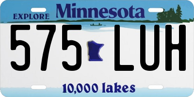 MN license plate 575LUH