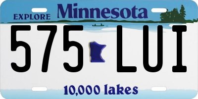 MN license plate 575LUI