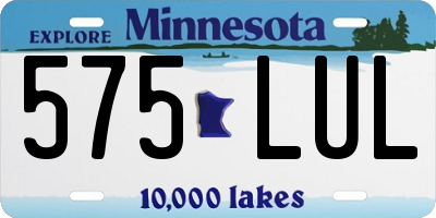 MN license plate 575LUL